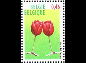 Belgien Mi.Nr. 3604 BELGICA '06, Tulpen als Sektgläser (0,46)