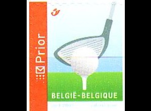 Belgien Mi.Nr. 3655IBE Golf, selbstkl. rechts + unten geschn. (-)