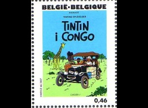 Belgien Mi.Nr. 3685 Hergé, Tim im Kongo, dänisch (0,46)