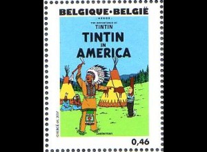 Belgien Mi.Nr. 3686 Hergé, Tim in Amerika, englisch (0,46)
