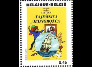 Belgien Mi.Nr. 3694 Hergé, Das Geheimnis der "Einhorn", polnisch (0,46)