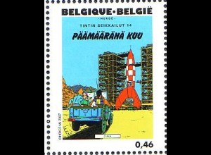 Belgien Mi.Nr. 3700 Hergé, Reiseziel Mond, finnisch (0,46)