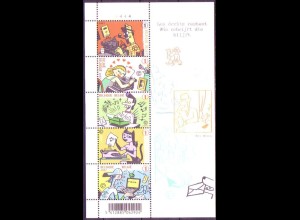 Belgien Mi.Nr. Block 124 Fest der Briefmarke, Wer schreibt, der bleibt