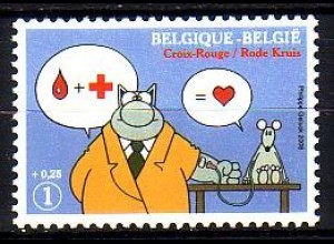 Belgien Mi.Nr. 3794 Rotes Kreuz, Blutspendedienst (1+0,25)