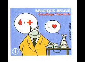 Belgien Mi.Nr. 3795BDl Rotes Kreuz, Blutspende, skl., links geschn. (1)