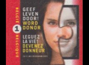 Belgien Mi.Nr. 4037Dr Organspendekampagne, skl (1)