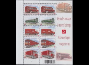 Belgien Mi.Nr. Klbg.4102-06 Postfahrzeuge, Postbus, LKW, Postzug