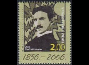 Bosnien-Herz.Kroat. Mi.Nr. 182 Nikola Tesla, amerik.Physiker (2,00)