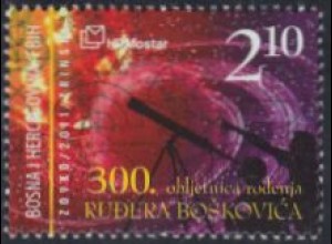 Bosnien-Herz.Kroat. Mi.Nr. 315 Rugjer Joseip Boskovic, Mathematiker (2,10)