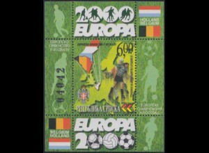 Bosnien-Herz.Serb. Mi.Nr. Block 2 Fußball-EM 2000 Belgien und Niederlande