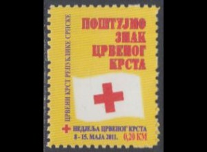 Bosnien-Herz.Serb.Zwangszuschlagsm.Mi.Nr. 28A Rotes Kreuz, Fahne (0,20)