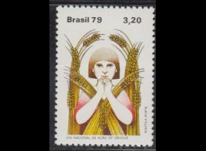 Brasilien Mi.Nr. 1750 Erntedanktag, Kind mit Getreideähren (3,20)