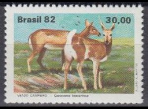 Brasilien Mi.Nr. 1903 Einheimische Tiere, Pampashirsch (30,00)