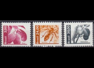 Brasilien Mi.Nr. 1920-22 Freim. Landwirtschaftliche Produkte (3 Werte)