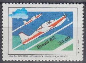 Brasilien Mi.Nr. 1930 Luftfahrtindustrie, Militärflugzeuge EMB-12 (24,00)