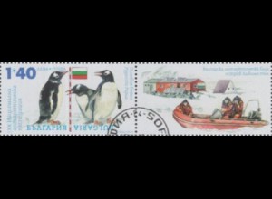 Bulgarien Mi.Nr. 5034Zf 20.bulgar.Antarktisexpedition (1.40 + Zierfeld)