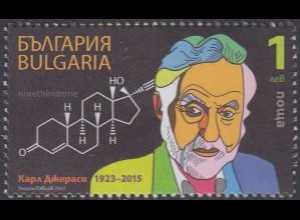 Bulgarien MiNr. 5318 Carl Djerassi, Chemiker, Antibabypille (1)