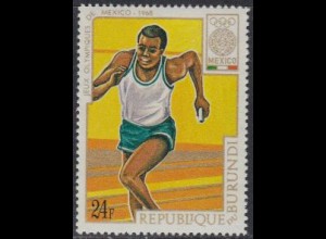 Burundi Mi.Nr. 449A Olympia 1968 Mexiko, Sprint, gezähnt (24)