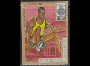 Burundi Mi.Nr. 455B Olympia 1968 Mexiko, Weitsprung, ungezähnt (75)