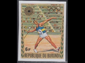Burundi Mi.Nr. 859B Olympia 1972 München, Speerwerfen, ungezähnt (6)