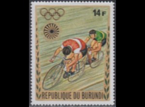 Burundi Mi.Nr. 861A Olympia 1972 München, Radfahren, gezähnt (14)