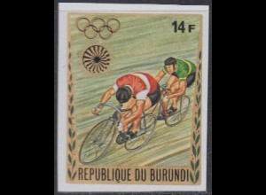 Burundi Mi.Nr. 861B Olympia 1972 München, Radfahren, ungezähnt (14)