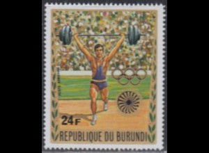 Burundi Mi.Nr. 863A Olympia 1972 München, Gewichtheben, gezähnt (24)