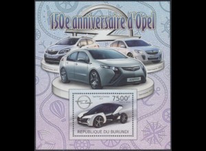 Burundi Mi.Nr. Block 215 150Jahre Opel-Werke, Opel RAK e Concept