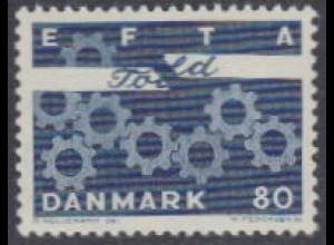 Dänemark Mi.Nr. 450x Aufhebung d.Zollschranken zwischen EFTA-Ländern (80)