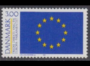 Dänemark Mi.Nr. 949 3.Direktwahlen z.Europäischen Parlament, Europafahne (3.00)
