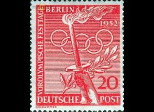 Berlin Mi.Nr. 90 Olympia, Fackel, Lorbeerzweig, 5 Ringe (20)