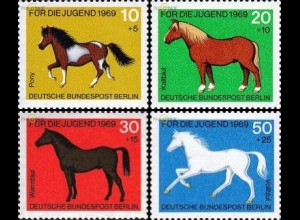 Berlin Mi.Nr. 326-329 Jugend 69 Pferde (4 Werte)