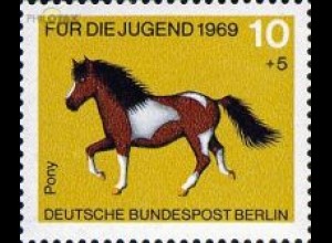 Berlin Mi.Nr. 326 Jugend 69 Pferde, Pony (10+5)
