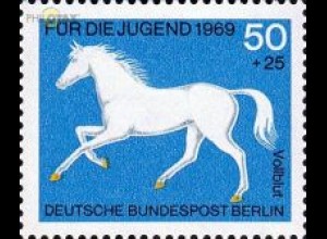 Berlin Mi.Nr. 329 Jugend 69 Pferde, Vollblut (50+25)