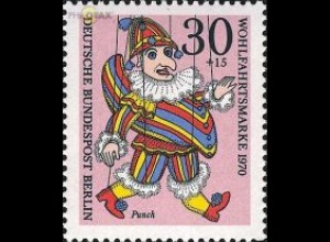 Berlin Mi.Nr. 375 Wohlfahrt 70 Marionetten, Punch (30+15)