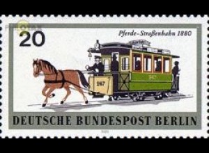 Berlin Mi.Nr. 381 Berl. Verkehrsmittel, Pferde Straßenbahn 1880 (20)