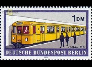 Berlin Mi.Nr. 384 Berl. Verkehrsmittel, U-Bahn 1971 (100)