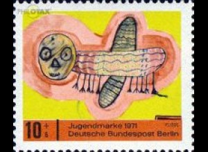 Berlin Mi.Nr. 386 Jugend 71 Kinderzeichnungen, Fliege (10+5)