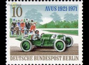 Berlin Mi.Nr. 397 Avus, Opel Rennwagen 1921 (10)