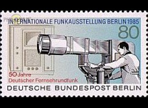 Berlin Mi.Nr. 741 Funkausstellung 85, Fernsehkamerai und -empfänger (80)