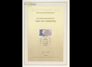Berlin Mi.Nr. 14/89 Carl von Ossietzky (Marke MiNr.851)