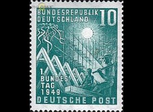 D,Bund Mi.Nr. 111 1. Bundestag (10)