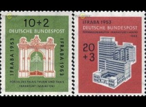 D,Bund Mi.Nr. 171-172 Int. Briefmarkenausst. Frankfurt (2 Werte)