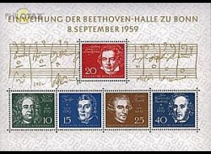 D,Bund Mi.Nr. Bl.2 Beethoven-Block
