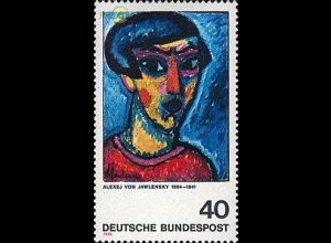 D,Bund Mi.Nr. 799 v.Jawlensky, Kopf in Blau (40)