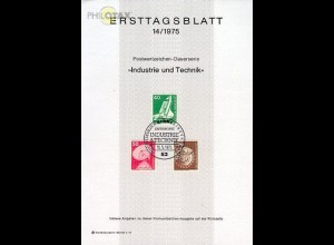 D,Bund Mi.Nr. 14/75 Freim. Industrie und Technik (Marken MiNr.850,851,854)
