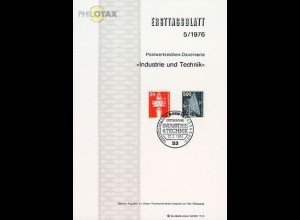 D,Bund Mi.Nr. 5/76 Freim. Industrie und Technik (Marken MiNr.848,859)