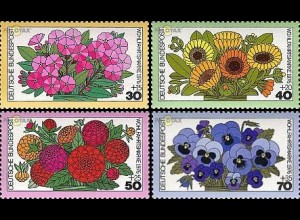 D,Bund Mi.Nr. 904-907 Wohlf.76 Gartenblumen (4 Werte)