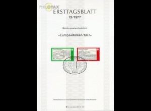 D,Bund Mi.Nr. 13/77 Europa, Landschaften (Marken MiNr.934-935)