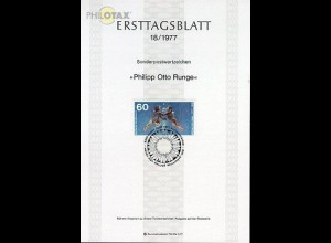 D,Bund Mi.Nr. 18/77 Philipp Otto Runge (Marke MiNr.940)